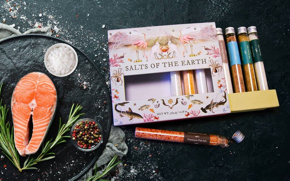 The African Home Goods - Salts of the Earth | Exotic Salt Collection from Around the Globe | 8-Pack Gift Set