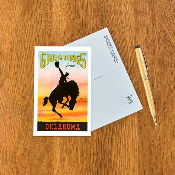 Found Image Press - Postcard OK-142 Greetings from Oklahoma