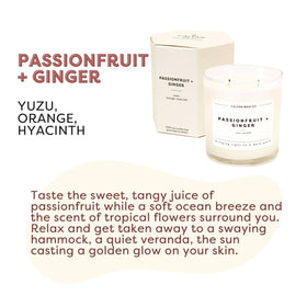 Calyan Wax Co. - Passionfruit + Ginger - Glass Tumbler Soy Candle - 0