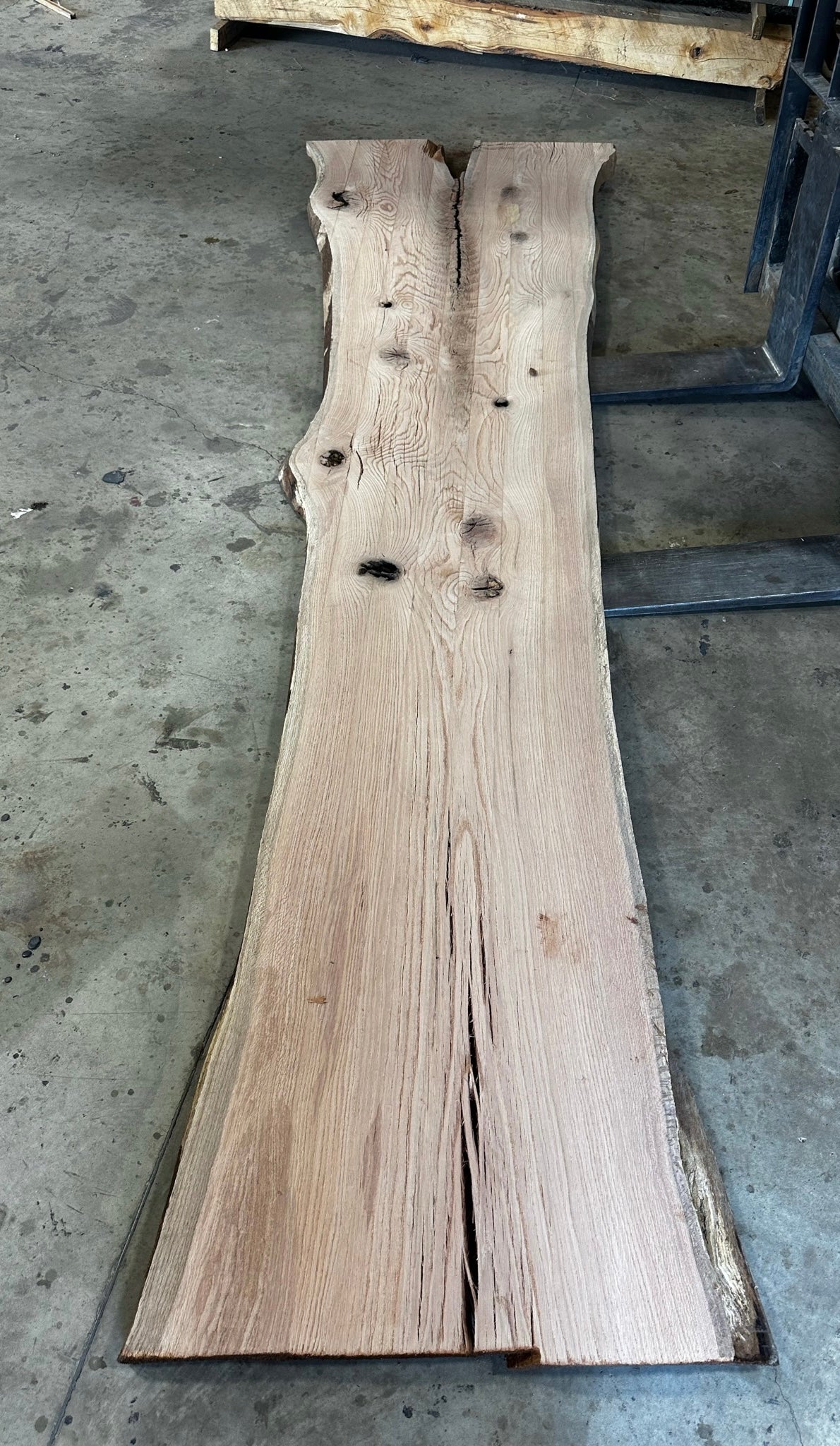 Unfinished Live Edge Red Oak Slab (ULES-2884) | The Forest Store