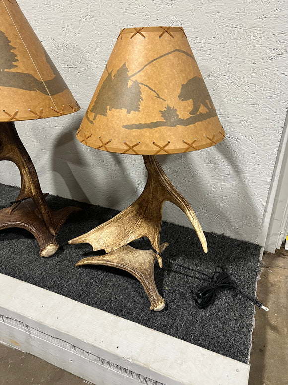 Moose Antler Table Lamp