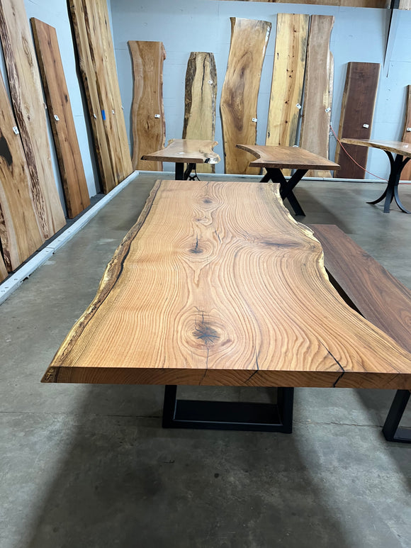 Live Edge Red Oak Wood Slab