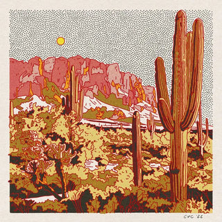Cactus Mountain Print