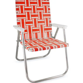 Buy red-and-white Foldable Aluminum Lawn Chairs