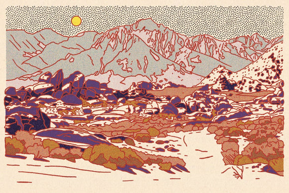 Caroline Clark - Blue Mountain 24"x36" Print