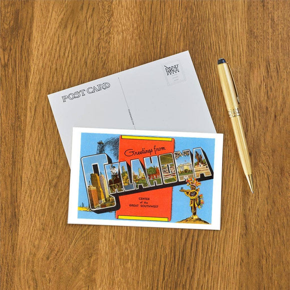 Found Image Press - Postcard OK-05 Greetings from Oklahoma