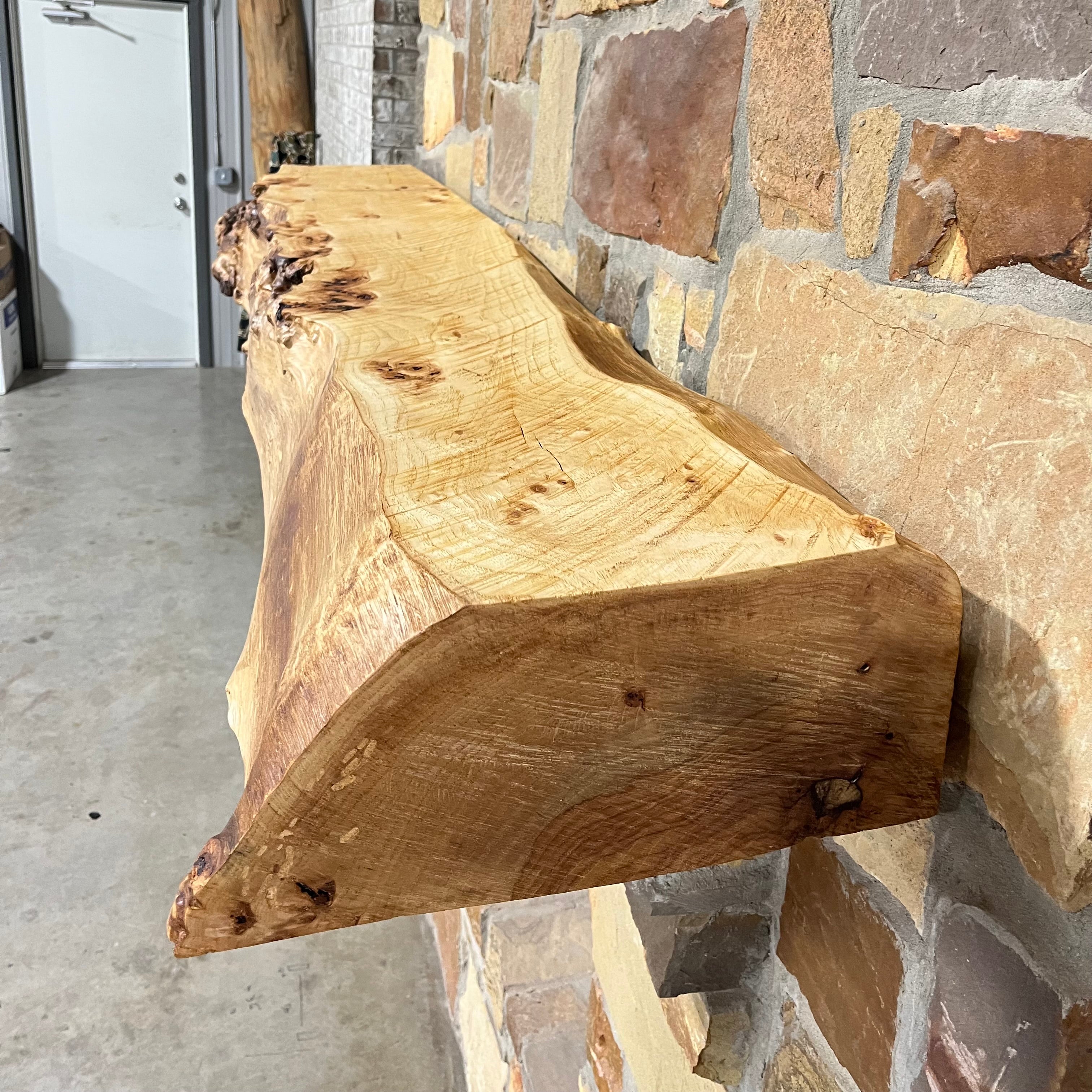 Live Edge Pecan Fireplace Mantel The Forest Store