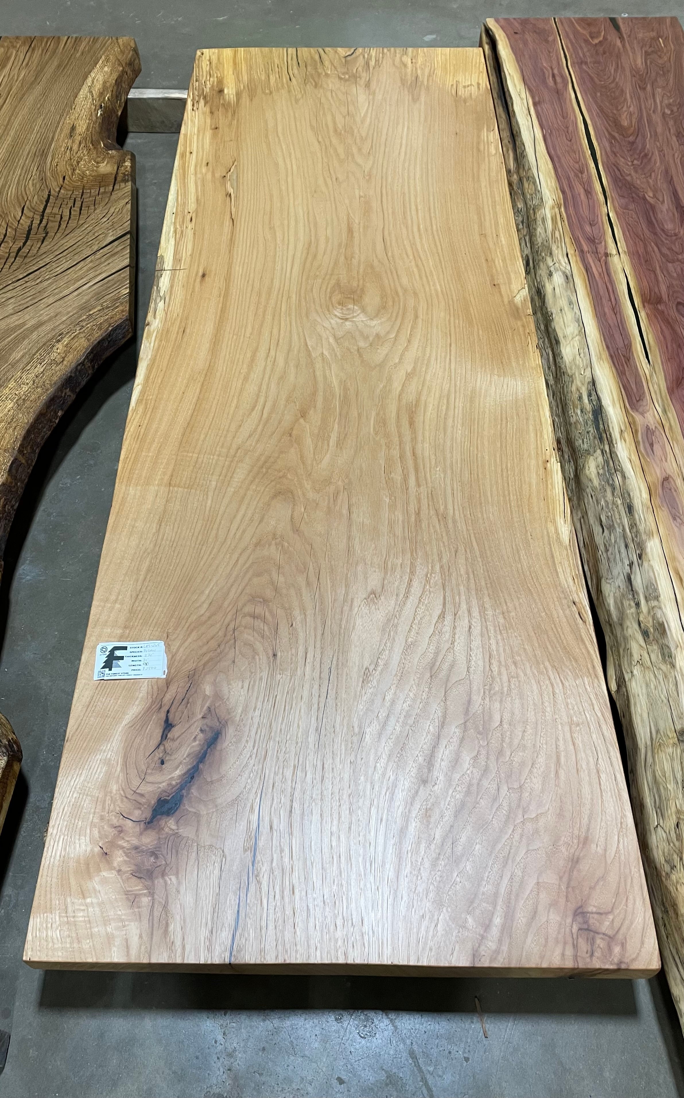 Pecan Slab Table Pecan Wood Dining Table Solid Pecan Wood Live