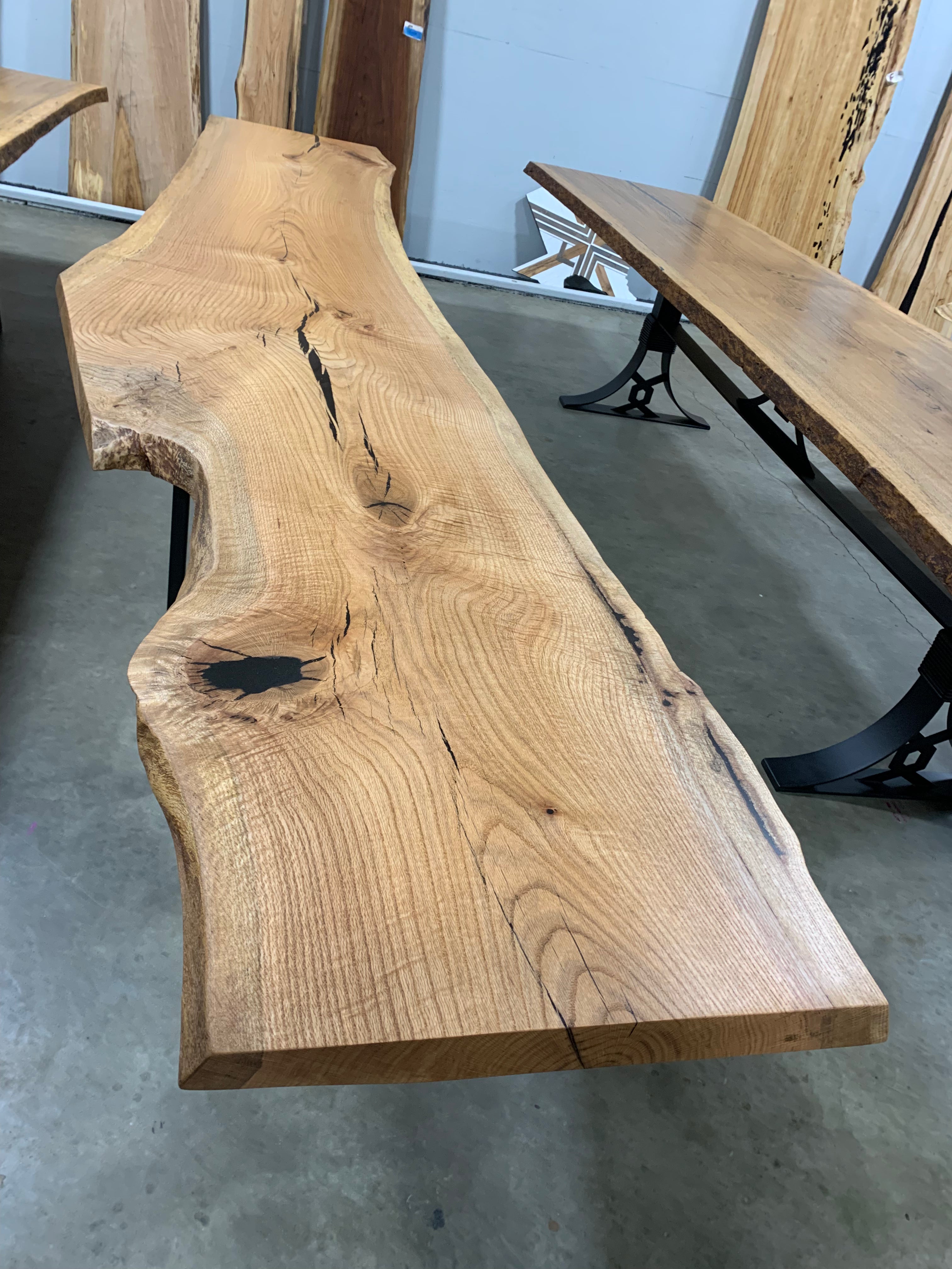 Live edge discount red oak table