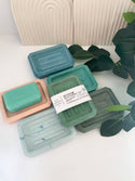 Left Corner Goods - Cement Stone Soap Dish: Terra cotta