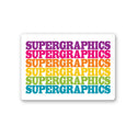 Rock Scissor Paper - Personalized City Ceramic Magnet - Supergraphics Repeat: Autumn (10)