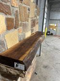 Live Edge Walnut Fireplace Mantel