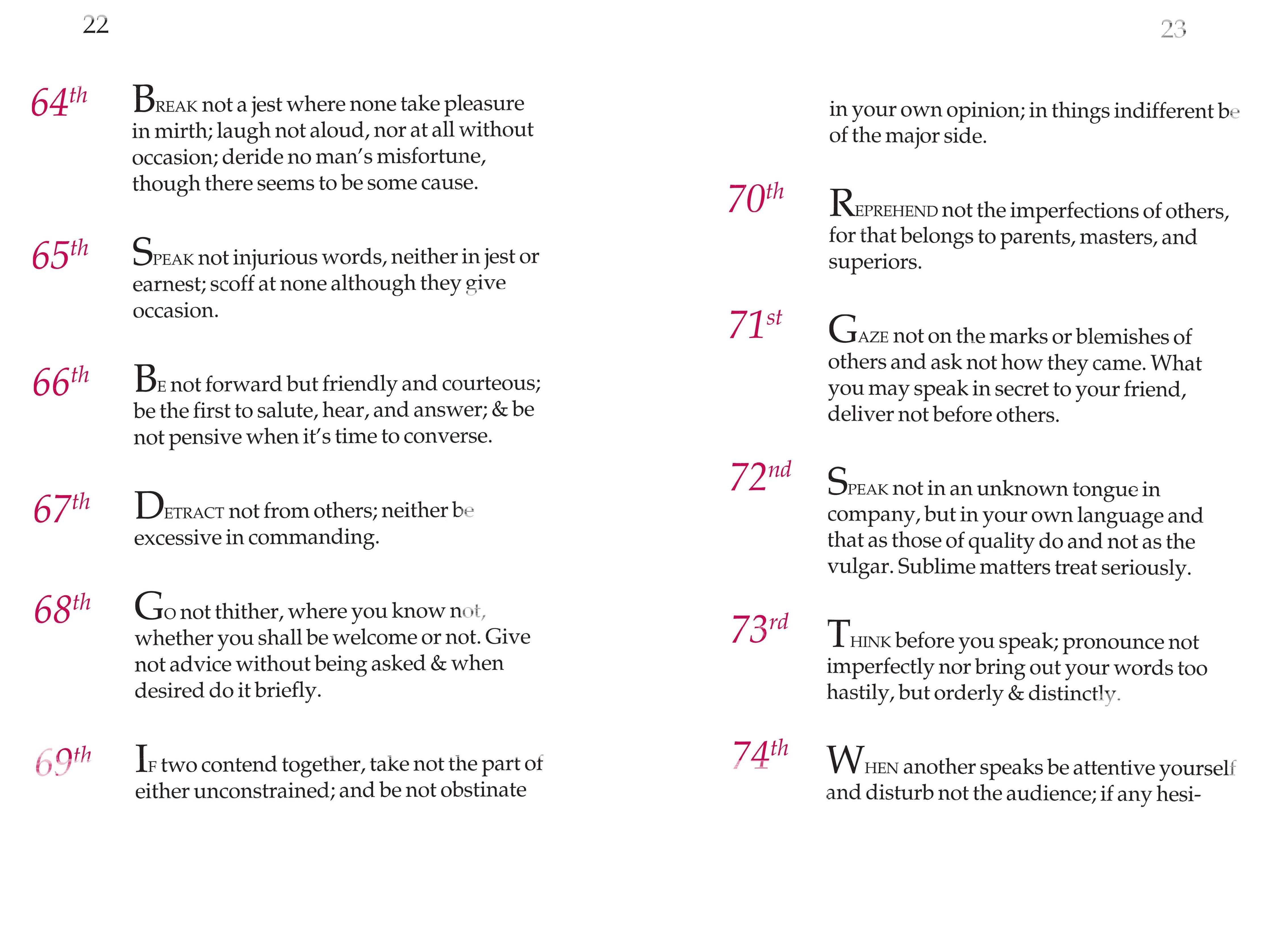 Applewood Books - George Washington's Rules of Civility and Decent Behaviour