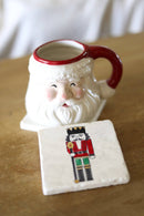 Lace, Grace & Peonies Marble Coasters - Nutcracker Painted Marble Coaster-4