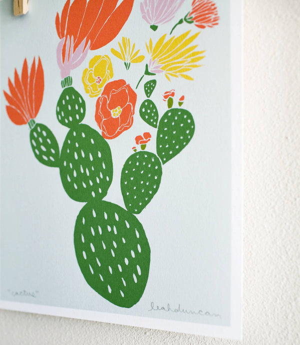 Leah Duncan - Cactus Print: 11” x 14”