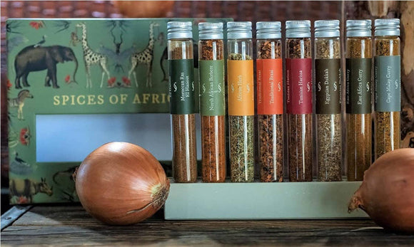 The African Home Goods - Spices of Africa Blend Collection, 8 Pack | Sampler Spice Gift Set