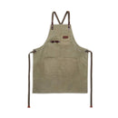 Roosevelt Supply Co. - Olive waxed canvas apron-1