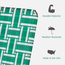 Lawn Chair USA - Blue and White Stripe Classic Lawn Chair: Classic-2