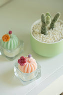 ZOETSTUDIO - Barrel Cactus Tealight Candles: Green w/ red