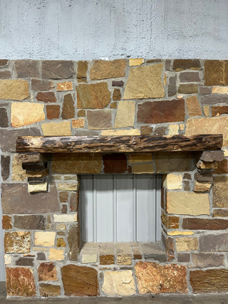 Live Edge Walnut Fireplace Mantel