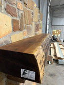 Live Edge Walnut Fireplace Mantel-1