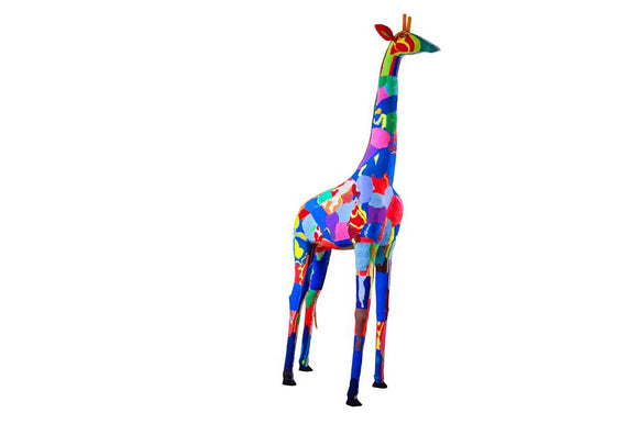 Ocean Sole - Reticulated Giraffe Sculpture from Recycled Flip-Flops: Large