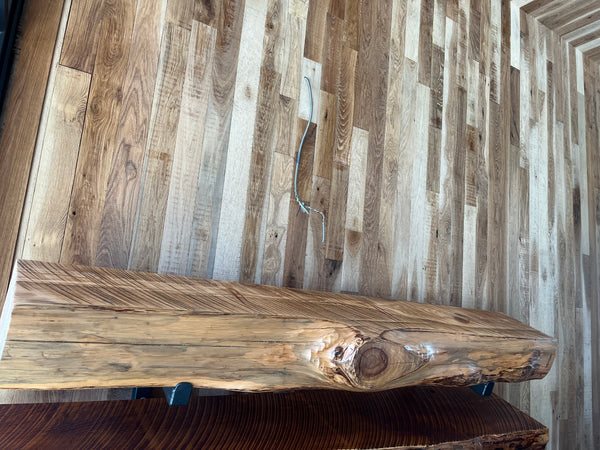 Live Edge Cypress Fireplace Mantel