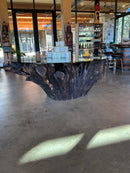 Walnut Root Base Table-1