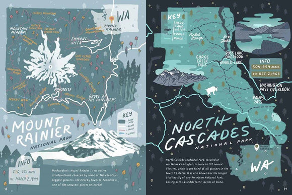 Gibbs Smith - National Parks Maps: Illustrated Maps of 62 National Parks