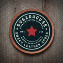 Sugarhouse Leather - 12 Gauge Leather Coaster-2