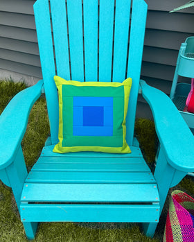 Dirtsa Studio - Outdoor Pillow Cover in "Land" Colorway: Outer Case Only - 0