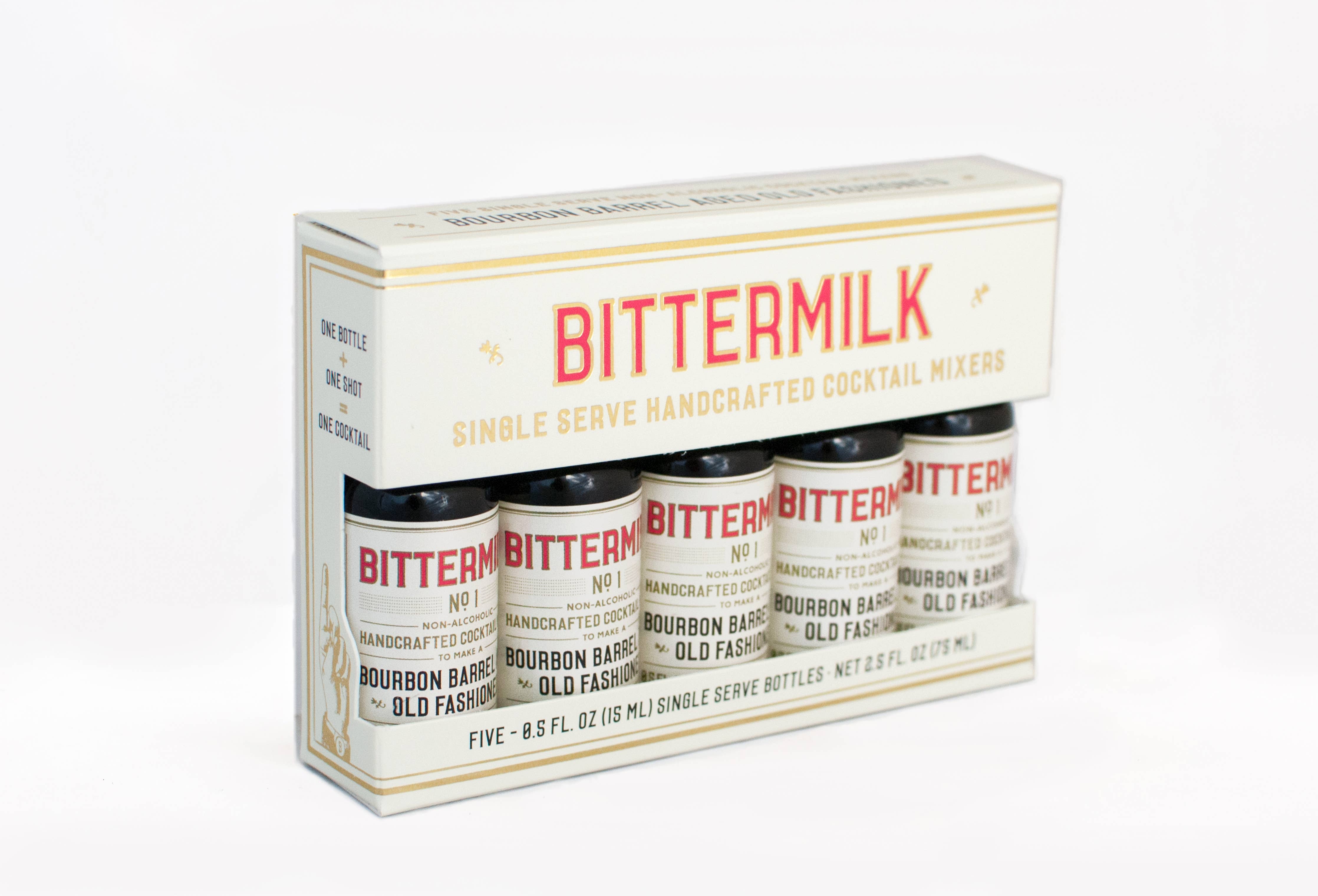 Bittermilk Bottling Co. - 5 Pack - Single Serve No.1Bourbon Barrel Aged Old Fashioned - 0