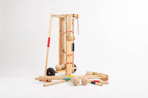 MORA PLAY - Croquet game in wooden trolley - 6 players