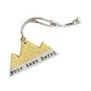 Mountain Bound Pottery - Customizable Mountain Ornaments- MADE TO ORDER: Green-8