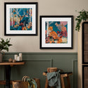 Dolan Geiman - Art Print | Mountain Cabin Art | TURQUOISE LAKE FOX: Unframed / 32 X 32