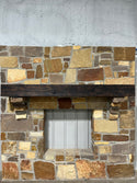 Charred Red Oak Fireplace Mantel