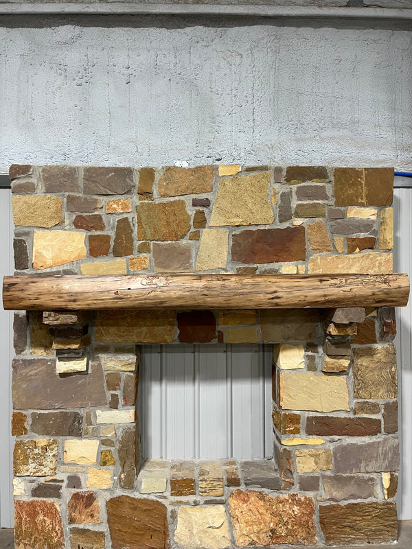 Live Edge Walnut Fireplace Mantel