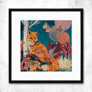 Dolan Geiman - Art Print | Mountain Cabin Art | TURQUOISE LAKE FOX: Unframed / 32 X 32-4