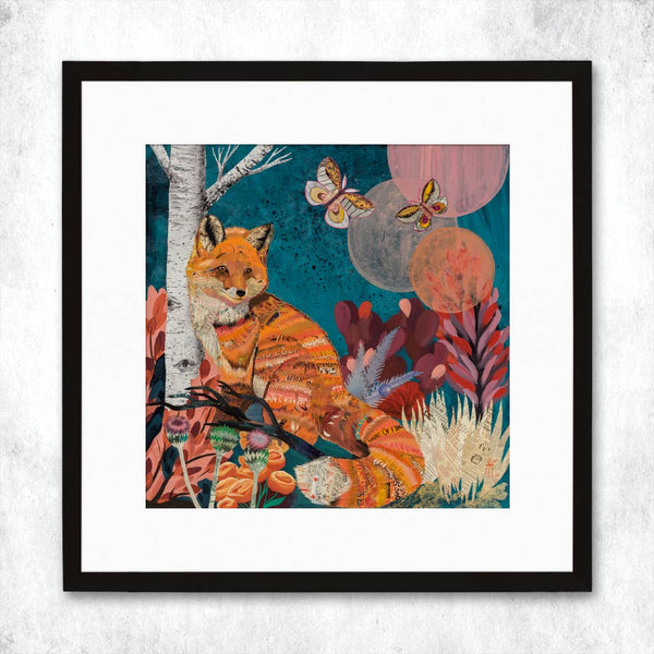 Dolan Geiman - Art Print | Mountain Cabin Art | TURQUOISE LAKE FOX: Unframed / 32 X 32