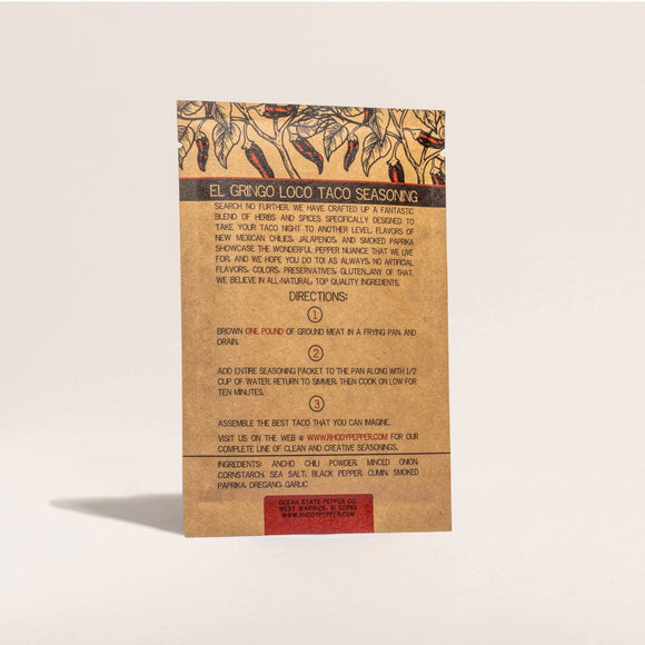 Ocean State Pepper Co. - El Gringo Loco Taco Seasoning