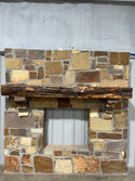 Live Edge Bois D' Arc Fireplace Mantel