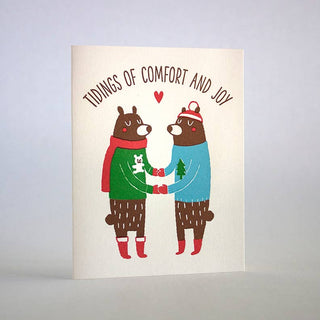 Fugu Fugu Press - Tidings Sweater Bears Card