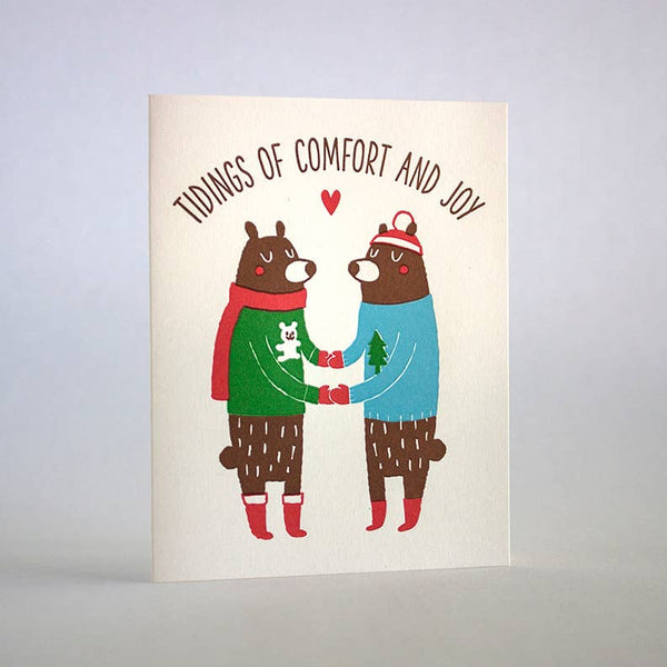 Fugu Fugu Press - Tidings Sweater Bears Card