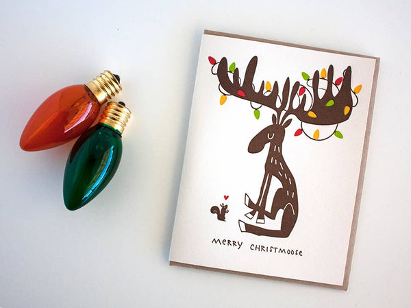 Fugu Fugu Press - Merry Christmoose Card - Set of 8