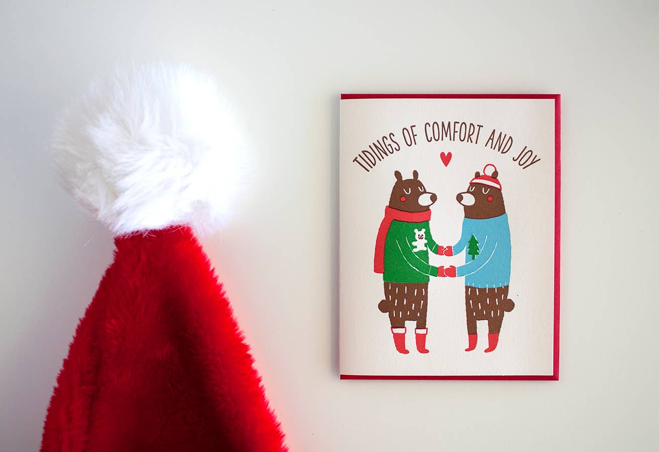 Fugu Fugu Press - Tidings Sweater Bears Card - 0