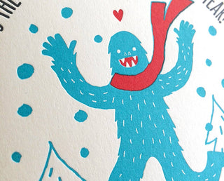 Fugu Fugu Press - Wonderful Time Big Foot Card