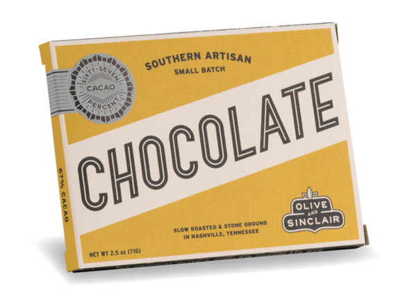 Olive & Sinclair Chocolate - 67% Dark Chocolate Bar