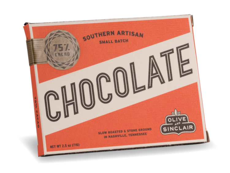 Olive & Sinclair Chocolate - 75% Dark Chocolate Bar | The Forest Store