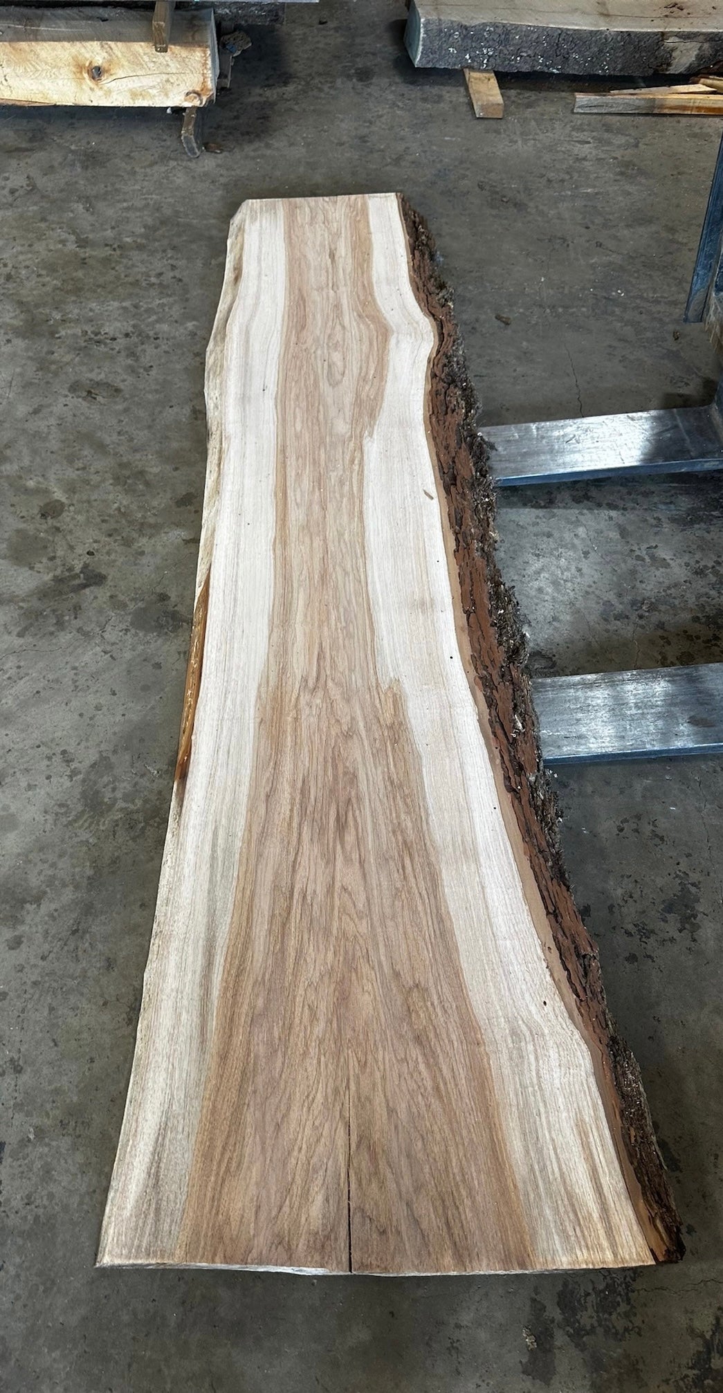 Unfinished Live Edge Pecan Slab (ULES-2360)