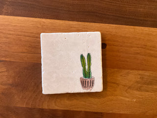 Lace, Grace & Peonies - Potted Cactus